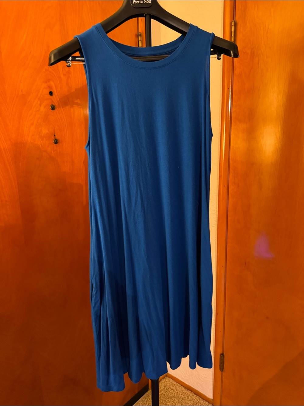 Time and Tru Royal Blue Sleeveless Swing Dress